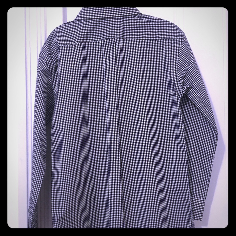 NWT - Cat & Jack Boys Oxford Navy Checked Shirt